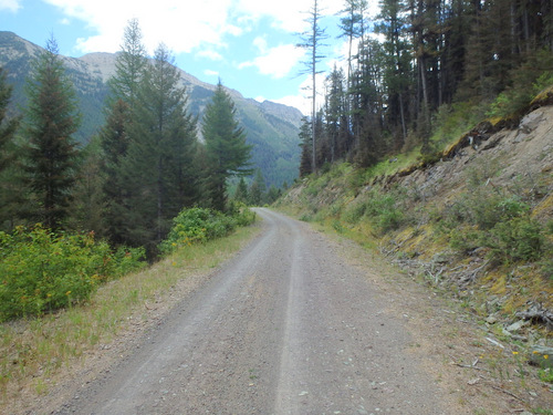 GDMBR: Climbing NF-4353 towards Richmond Peak, MT.